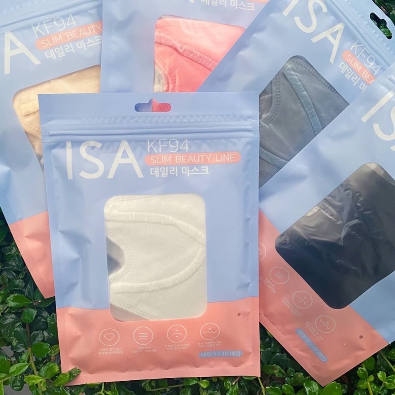ISA Spun Mask งานISDG เนื้อผ้าดีมากก นุ่ม ใส่สบาย ไม่ระคายเคืองตัวแมส3ชั้นผ่านมาตรฐานการกรองVFE BFE PFE