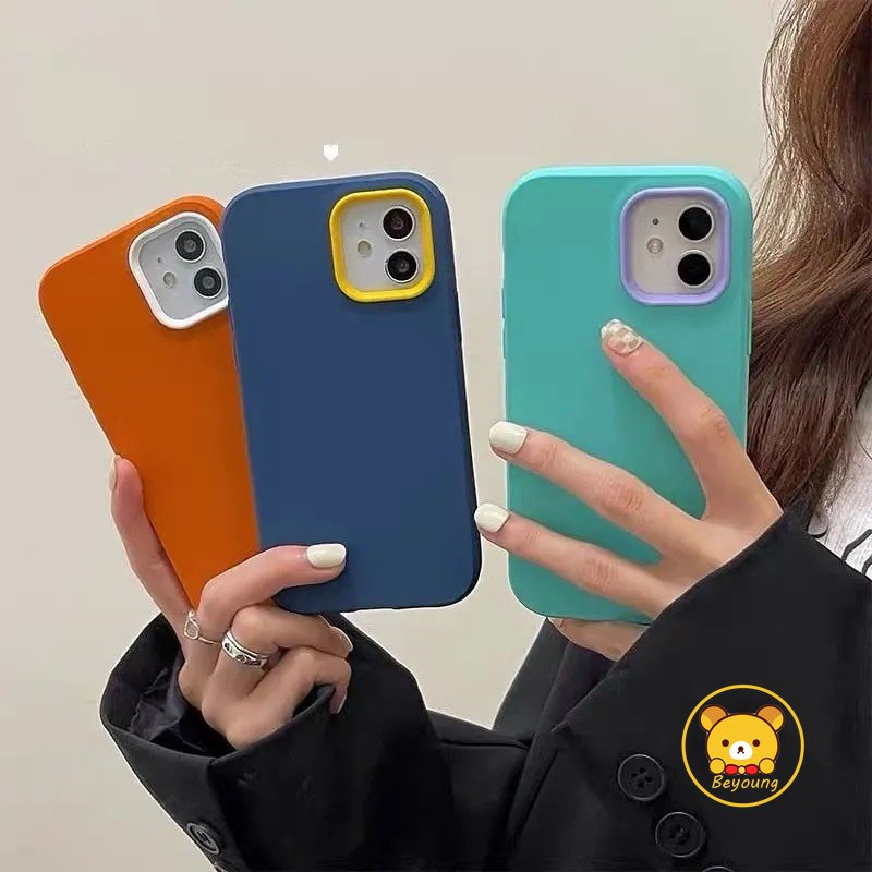 ผู้ขายยอดนิยม 3 ใน 1 เคสโทรศัพท์กันกระแทกสําหรับ Vivo V21 4G 5G Y73s X30 Pro S9e iQOO Z1 Neo 5 5G เคสโทรศัพท์ Hybrid 3 ใน 1 Candy สีซิลิโคน Full Body ป้องกัน