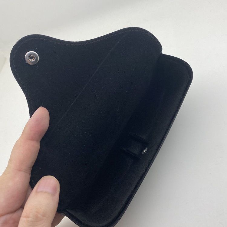 [กล่องพกพา] [ไม่รวม] Ray-Ban High-End Sun Box RayBan Box Portable Storage Compression-Resistant Universal Flat Leather Box - รูปที่ 4