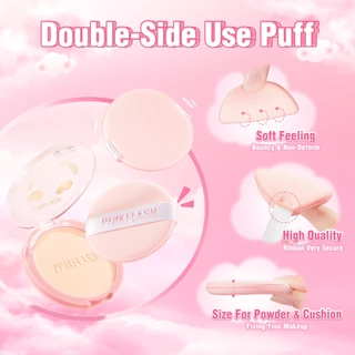 Pinkflash พัฟแต่งหน้า แป้งพัฟ เครื่องสําอางนุ่ม เบาะลม ความงาม สัมผัสสบาย Marshmallow หยดน้ําตา เครื่องมือสองด้าน ใช้พัฟ เบาะลม