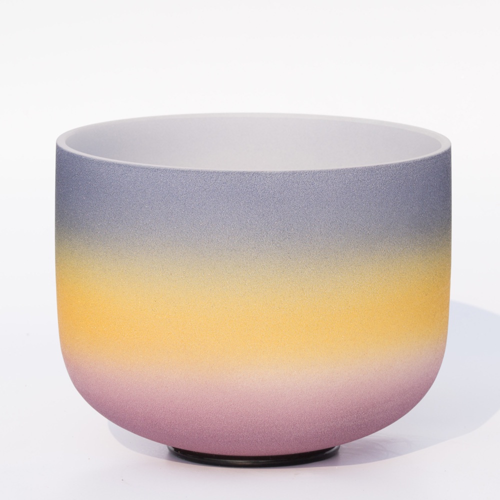 Indigo 440hz/432hz ชามคริสตัลสีรุ้ง ชามโยคะ ชามเพลง