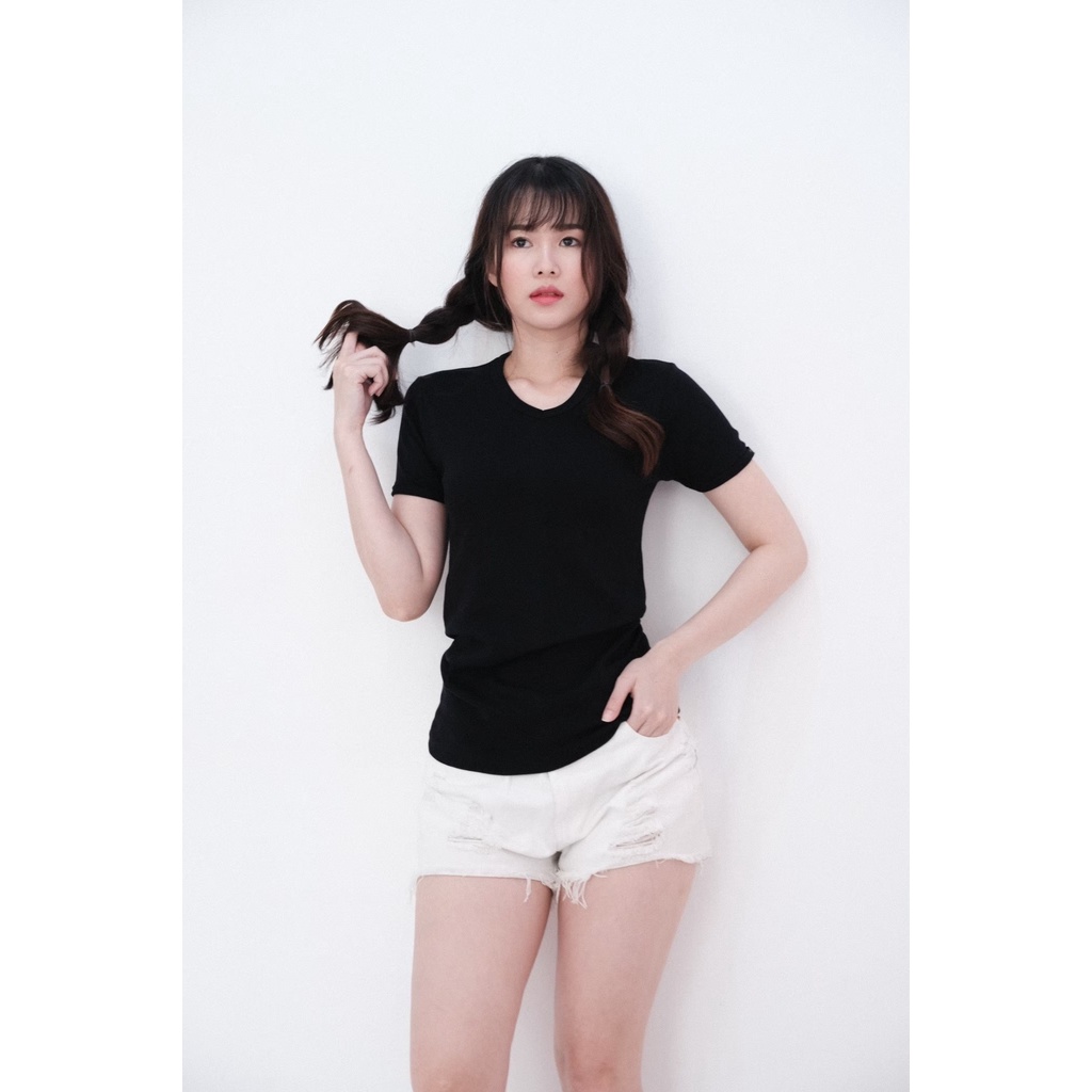 เสื้อยืด Police Bodygirl เสื้อทรงพอดีตัว G003 — صورة 4