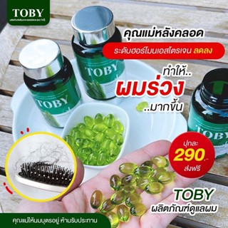 💚ของแท้ พร้อมส่ง💚Toby Horsetail วิตามินลดผมร่วง ผมบาง หัวล้าน อาหารเสริมบำรุงเส้นผม หญ้าหางม้า บำรุงผม ผมแห้งเสีย แตกปลา