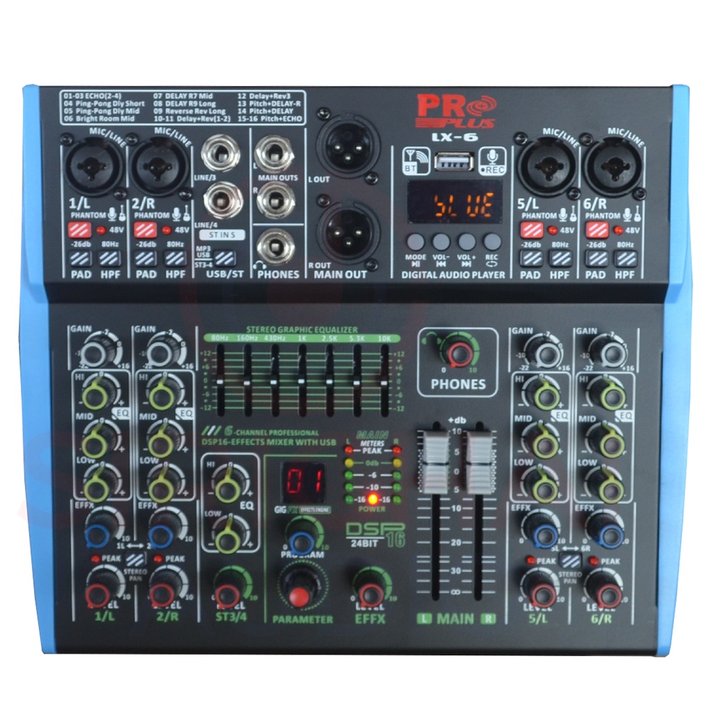 MIXER มิกเซอร์ proplus รุ่น LX6