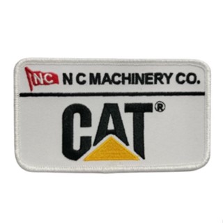 อาร์มปัก CAT NC MACHINERY CO. แบบเย็บติด   งานปักปราณีต สวยงาม ส่งทุกวัน