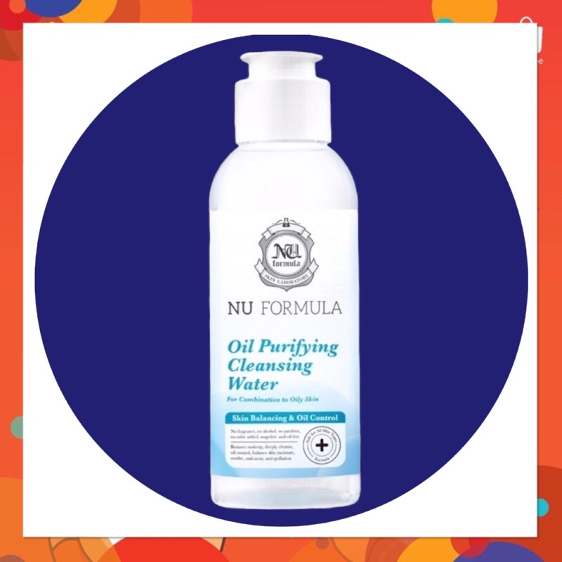 Nu Formula นู ฟอร์มูล่า Oil Purifying 100 ml Cleansing Water คลีนซิ่ง วอเตอร์ 100 มล.