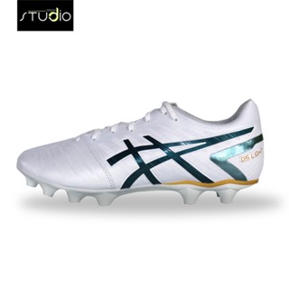 [สินค้าลิขสิทธิ์แท้ 100%] รองเท้าฟุตบอล  Asics DS LIGHT WHITE/VELVET PINE A069