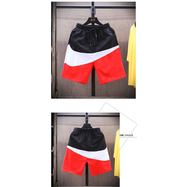 🔥ลด 50.- ใช้โค้ด DET199MAR🔥 กางเกงขาสั้นยางยืดแห้งเร็ว，ใส่ได้ 28-40 นิ้วA007 - รูปที่ 3