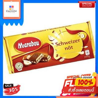 Marabou Schweizernot 200g มาราบู สวิสนัทMarabou Schweizernot 200g Marabou Suisse Noix