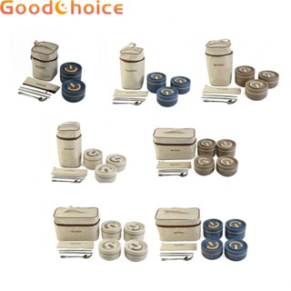 【Good】Lunch Container Set Kitchen Tools Home Park Food Grade Material Stainless Steel【Ready Stock】