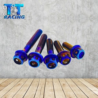 [JULY958Kลด100.-]TT RACING น๊อตแต่งสแตนเลส/สีไทเท M6(มีหลายขนาด) 1ชิ้น