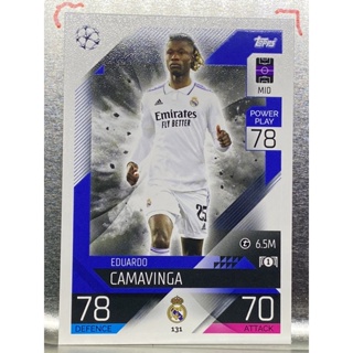 การ์ดนักฟุตบอล 2022/23 Eduardo Camavinga การ์ดสะสมทีม Real madrid c.f. การ์ดนักเตะ รีลมาดริด เรอัลมาดริด