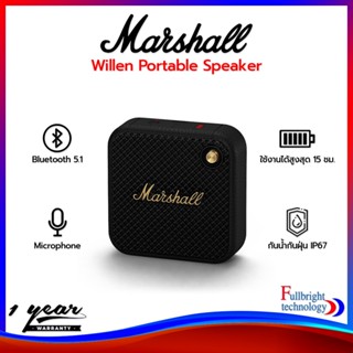 Marshall Willen Portable Speaker ลำโพงบลูทูธสำหรับพกพา กันน้ำกันฝุ่น IP67 รับประกันศูนย์ไทย 1 ปี