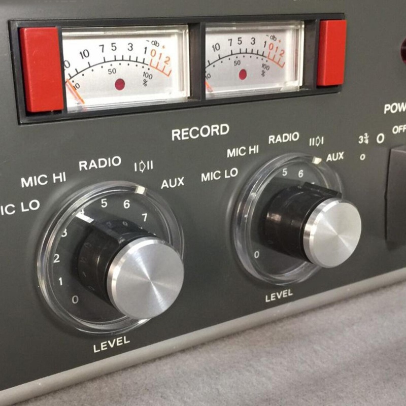 WU 4 ชิ้นโลหะเปิดลูกบิดสําหรับ REVOX A77 A76 A78 วิทยุฝาครอบลูกบิดด้านหน้า