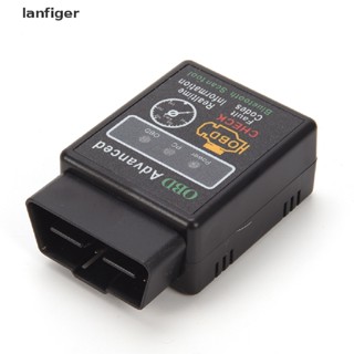 Lanf OBD2 ELM327 V2.1 เครื่องสแกนเนอร์วินิจฉัยแรงบิด บลูทูธ สําหรับรถยนต์ HSC EN