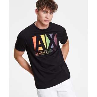 Armani ใหม่ เสื้อยืดลําลองสําหรับผู้ชาย แขนสั้น คอกลม