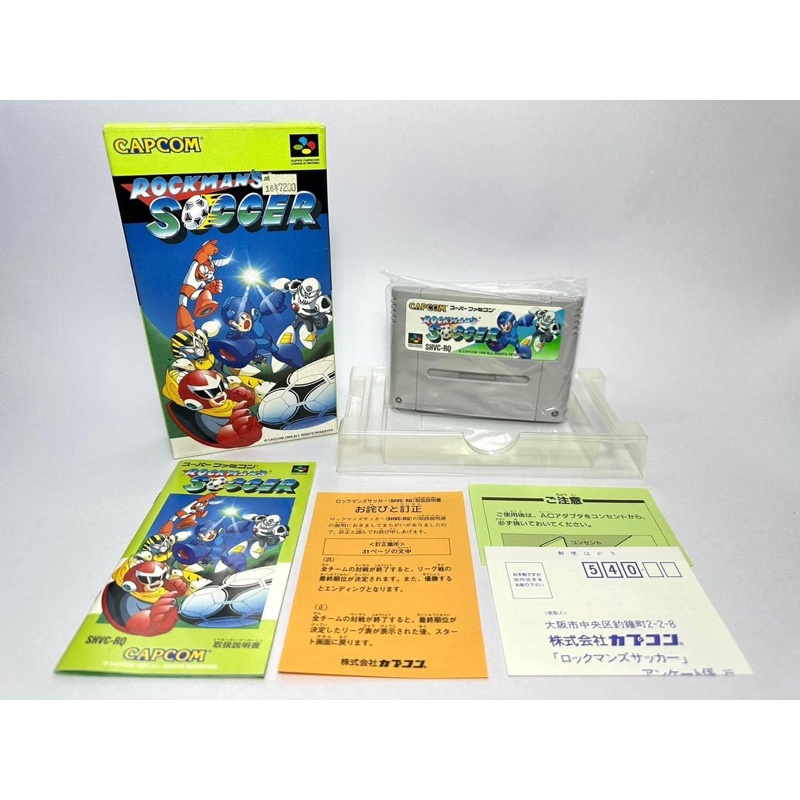 ตลับแท้ Super Famicom (japan)   Rockman’s Soccer