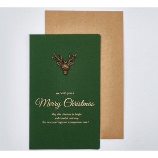 [ลดเพิ่มอีก15% ใส่โค้ด LDSDC30 ถึง31ธ.ค.65] พร้อมส่ง Xmas card การ์ดคริต์สมาส Christmas card