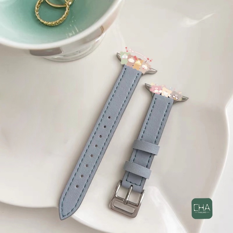 สายนาฬิกา ใหม่บางสายหนัง PU เล็ก สาย Watch 7 6 5/SE/4/38/40/41/42/45 สาย PU สายนาฬิกา smart watch