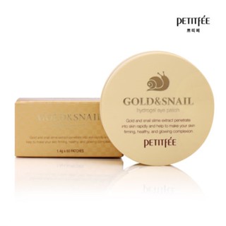 PETITFEE Gold Snail Eye Patch 60pcs Sleep Mask Remover Wrinkle Anti Aging Treatment Dark Circles Best Korea Cosmetics