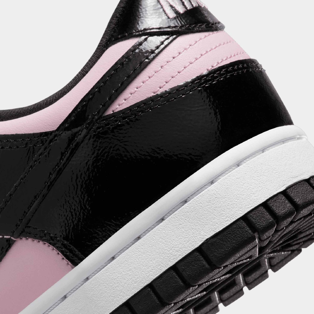 nike dunk low pink black patent