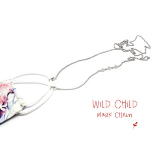 Fyne Fories Wild Child Mask Chain ♡ สายห้อยมาส์ก ลายดอกไม้ ♡ fynefories สายคล้องแมส