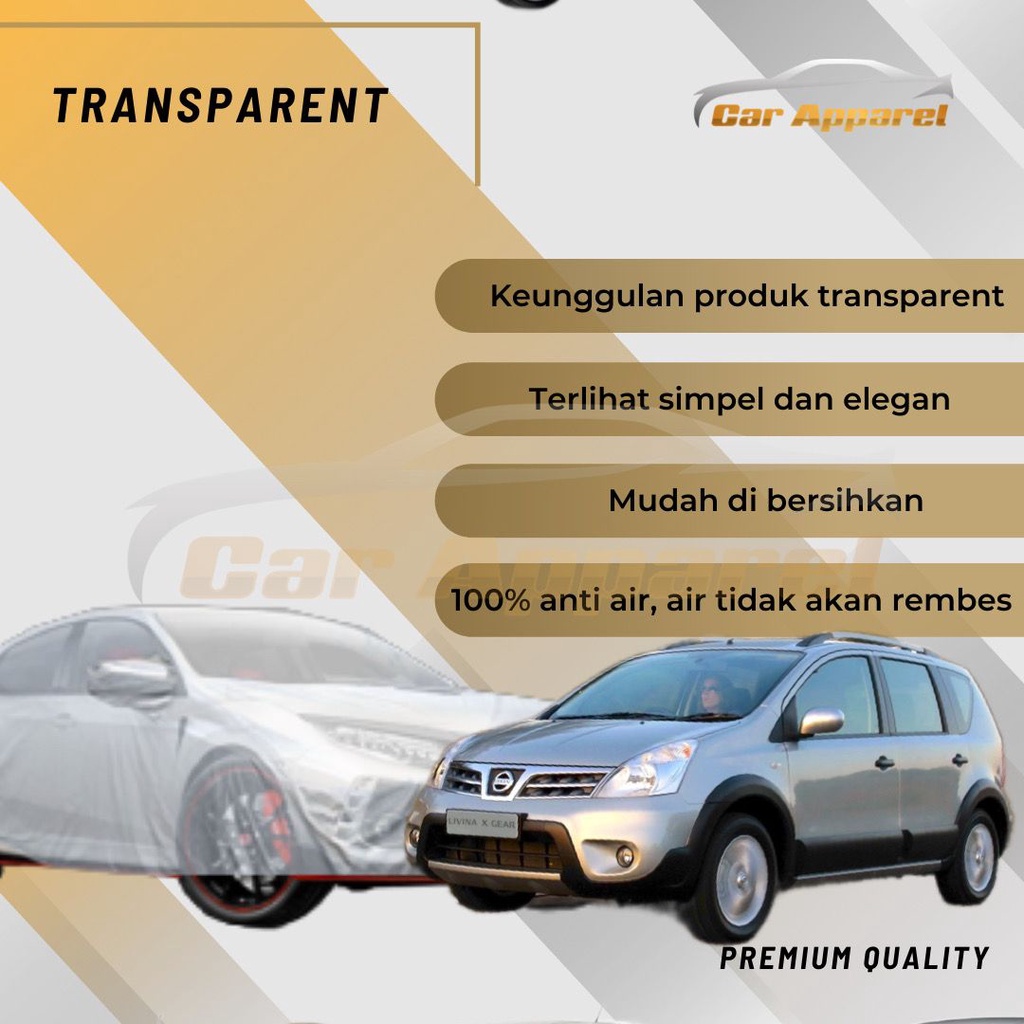 Nissan Xgear L10 2008-2010 ผ้าคลุมรถแบบใส Nissan Xgear