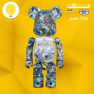 gachabox Bearbrick My First Baby Jackson Pollock 200% - แบร์บริค ของแท้ Be@rbrick Medicom Toy ฟิกเกอร์