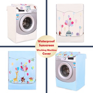 เครื่องซักผ้าผ้าคลุม ฝาครอบเครื่องซักผ้า Drum Washing Machine Cover Cloth Waterproof Sunscreen Dustproof 7kg-12kg