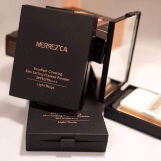 Merrezca Excellent Powder SPF 50 / PA+++ แป้งพัฟกันน้ำ คุมมัน กันเหงื่อ