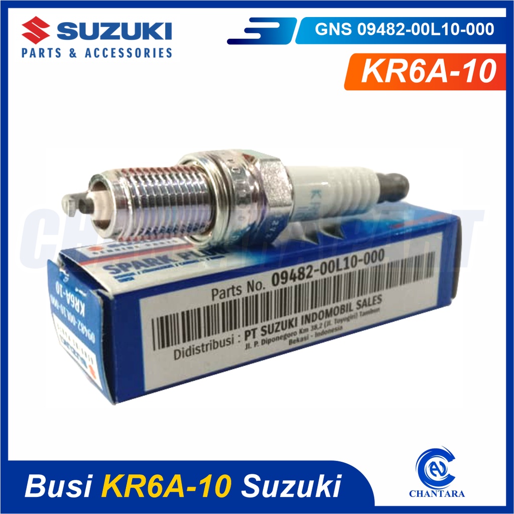 หัวเทียน KR6A-10 SUZUKI ของแท้ ของแท้ 100%