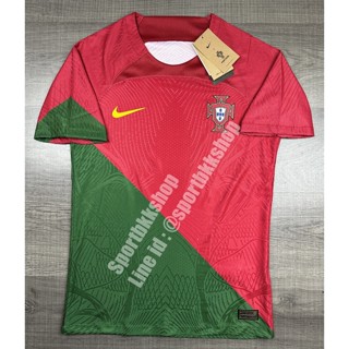 [Player] - เสื้อฟุตบอล ทีมชาติ Portugal Home โปรตุเกส เหย้า ชุดฟุตบอลโลก เกรดนักเตะ ปี 2022