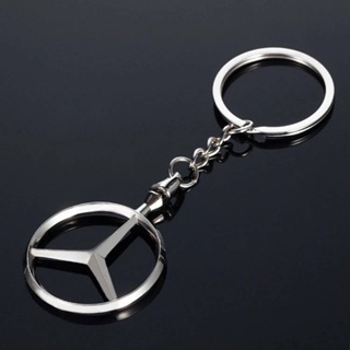 Barley Store Mercedes-Benz Logo Car Hollow Logo Metal Keychain Key Ring on Waist Chain Ring Pendant vdsv