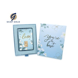 ทองคำแท่ง 96.50% น้ำหนัก 1 สลึง GCAP GOLD ลาย Love Gift Set ทองคำ ทองเเท้ ของขวัญ