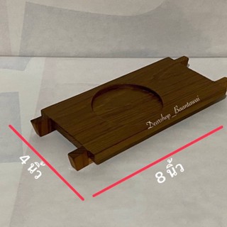 แผ่นรองแก้ว แผ่นรองไม้สัก จานรองแก้ว ถาดเสิร์ฟเครื่องดื่ม