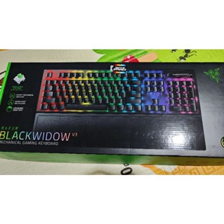 Gaming Keyboard Razer Blackwidow V3 Green Switch มือ2