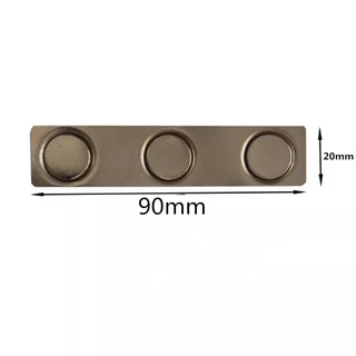 1ชุด แม่เหล็กติดป้ายชื่อ 90x20mm แม่เหล็กติดแพรแถบ 20 X 90 มิลลิเมตร ขนาด20mm * 90 mm กว้าง 2 ซ.ม. ยาว 9 ซ.ม. แม่เหล็ก