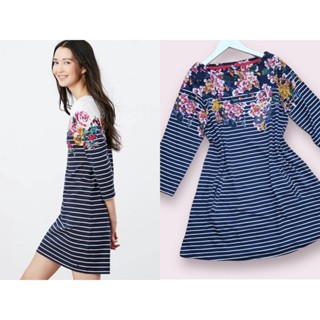 Joules dress เดรสสั้น ทรงเอ (หรือเป็นเสื้อตัวยาว) แขนยาวปิดศอก