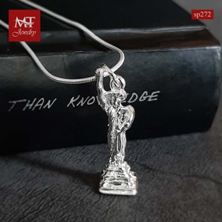 MT จี้เงินแท้ รูปเทพีเสรีภาพ Solid 925 Sterling Silver Statue of Liberty Pendant  (sp272) MT Jewelry มณีธารา