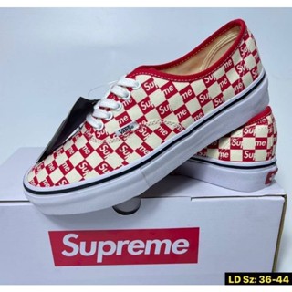 เช็คของก่อนสั่ง ไซส์36-44 งานHi End Vans Supreme ผ้าใบ vans รองเท้า vans