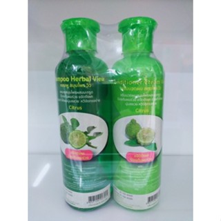 แชมพู + ครีมนวด วิว VIEW SHAMPOO CONDITIONER HERBAL 400มล.