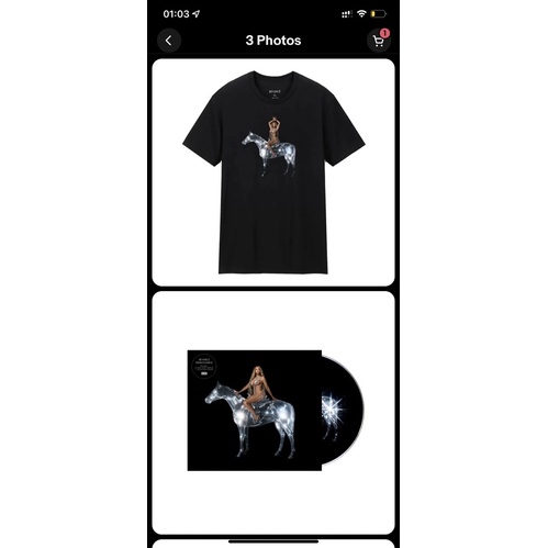 beyonce renaissance boxset pose 2 cd t shirt new sealed