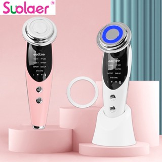 Suolaer 7 in 1 EMS เครื่องมือนวดหน้า ฟื้นฟูผิวหน้า เครื่องมือความงาม ดูแลผิวหน้า