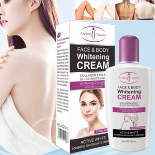 Aichun Beauty Face &amp; Body ครีมไวท์เทนนิ่ง สําหรับผิวคล้ํา โลชั่นฟอกสี 120 มล.