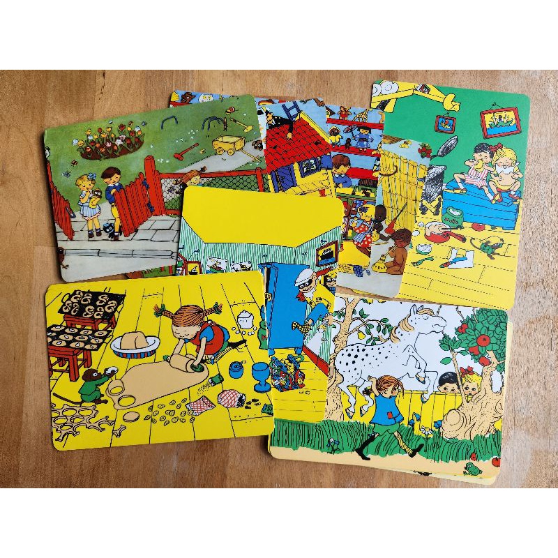 Pippi L Bluengstrump หรือโปสการ์ด Pippi Longstocking จากสวีเดน