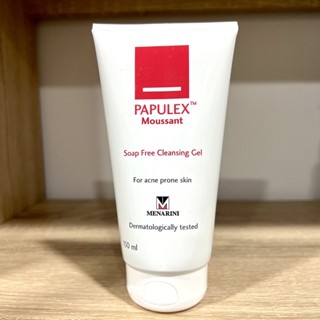 Papulex Moussant Soap Free Cleansing Gel 150 mL สำหรับคนเป็น สิว ผิวมัน ผิวแพ้ง่าย[exp.06/09/2022]