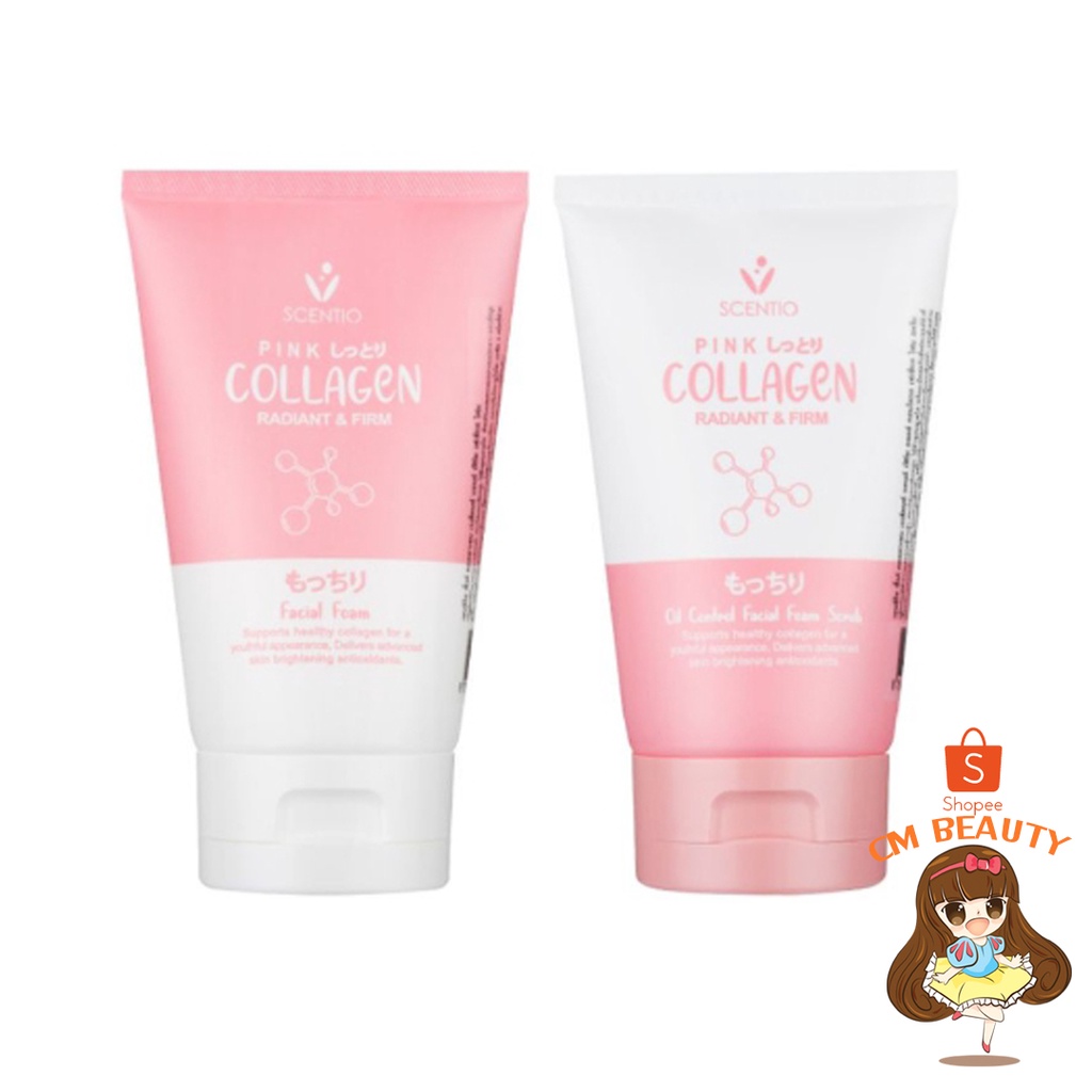 เซนทิโอ พิงค์ คอลลาเจน เรเดียนท์ แอนด์ เฟิร์ม เฟเชียล โฟม BEAUTY BUFFET SCENTIO PINK COLLAGEN RADIAN