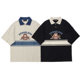 spaceboy เสื้อโปโล เสื้อยืดคอปกแขนสั้น “ Bear 2030 ” [S275]