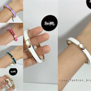 ✨ของแท้ 100%✨ กำไล SIGNATURE PUSH HINGED BANGLE  F67480 67480