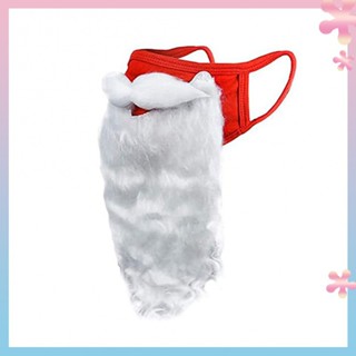 Santa Claus mask beard 2022 new mask funny dress white Christmas mask dust-proof cotton mask